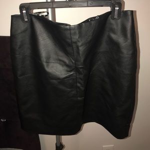 Black Leather Skirt